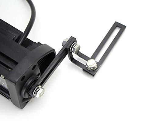 Ijdmtoy Compatible With Most 20 25 30 40 Inches Led Light Bars Or Led Pod Lights Universal Fit Lower Bumper Area, Behind Grille Mounting Brackets Compatible With Truck Suv Atv Utv #TOP2