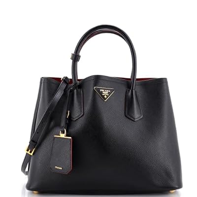 Prada, Pre-Loved Cuir Double Tote Medium