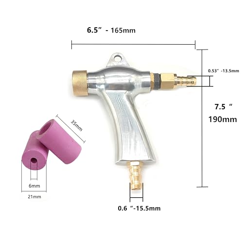 Image of Sand Blaster Gun, Sandblasting Sandblaster Gun Kit for Sandblast Blast Cabinet with 5Pcs Ceramic Nozzles