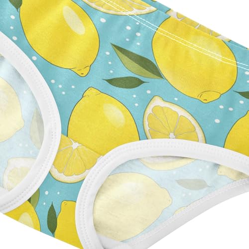Wusikd Lemon Girls' Underwear Cotton Slices Mint Girls Briefs Soft Toddler Underwear 2T4