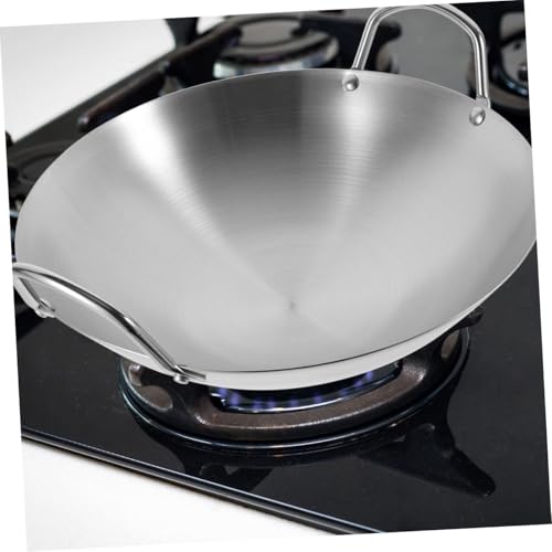 Wok de acero inoxidable para cocina casera miniatura 5