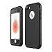 iPhone SE Waterproof Case, Vcloo® 6.6ft iPhone SE Underwater Case, Dust Proof, Drop Proof, Snow Proof, Shock Proof, Heavy Duty Protective Carrying Case Cover for iPhone SE,iPhone 5S/5, 4.0" (Black)