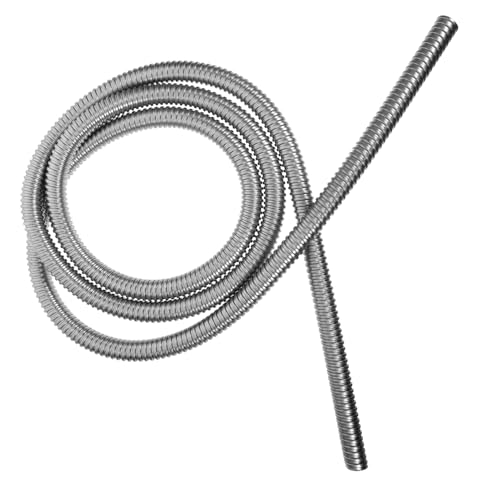 LRXIYODE Protector de Cable Acero Inoxidable Manguera Roscada Flexible Funda Metálica para Organización y Protección de Cables Interior y Exterior Metros