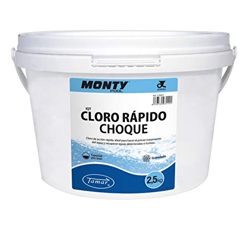 LOLAhome Cloro rápido Choque granulado para Piscinas en Bote de 2,5 kg (Granulado de Choque, 2.50, Kilogramos)