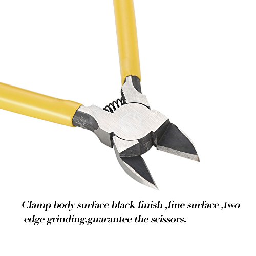 Kiseng Flush Cut Pliers, Diagonal Cutter Pliers Wire Cutters Soft Wire Cutting Tool 6 Inch #TOP4