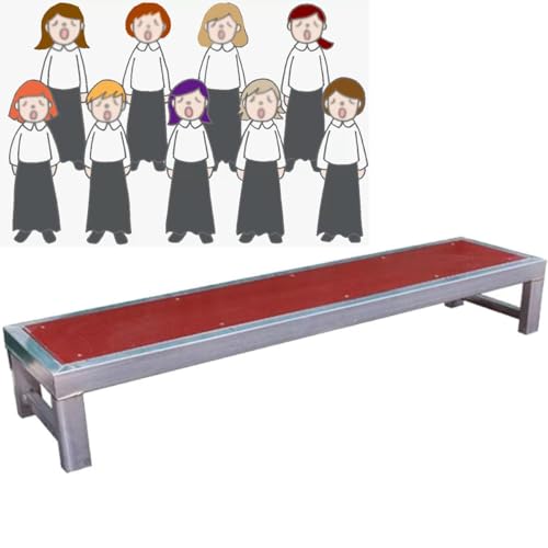 Plateforme de scène antidérapante pour sécuriser les gradins de chorale mobiles