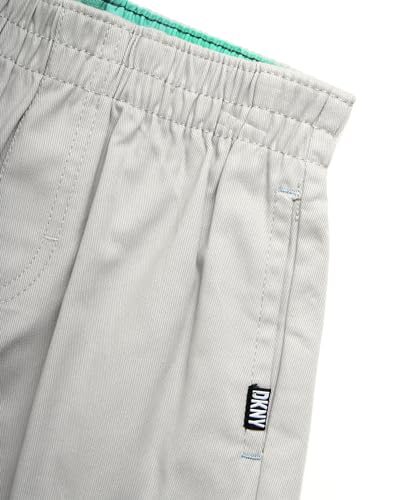 Image of DKNY Boys 3 Piece Button Down Shirt Crewneck Tee and Twill Shorts Set | Woven Button Down, Soft Tee and Matching Shorts, Breezy Lightweight Comfort for Everyday Summer Wear and Play