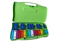 Alysée – MT25-C-GR Metallophon mit 25 chromatischen Platten, Koffer mit Griff und Schlägeln im Lieferumfang enthalten