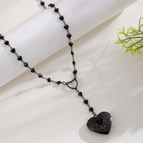 Personalized Heart Locket Necklace for Women Stainless Steel- Heart Necklace4