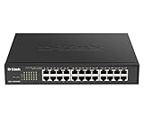 D-Link DGS-1100-24PV2, Switch Smart 24 puertos Gigabit, PoE, Power Over Ethernet, Gestión web, Layer 2, VLAN, sin ventilador, IGMP Snooping, VoIP VLAN, QoS, Seguridad red, montaje rack, sin ventilador