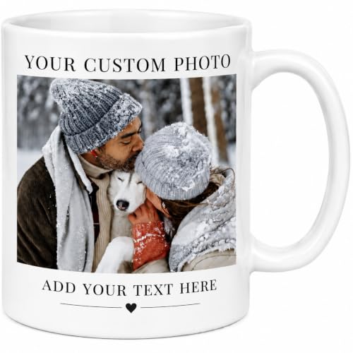 Custom Coffee Mug Personalized Photo Text Ceramic Cup 11 oz Both Sides