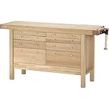 Grizzly H7724 Birch Workbench with Drawers, 60-Inch