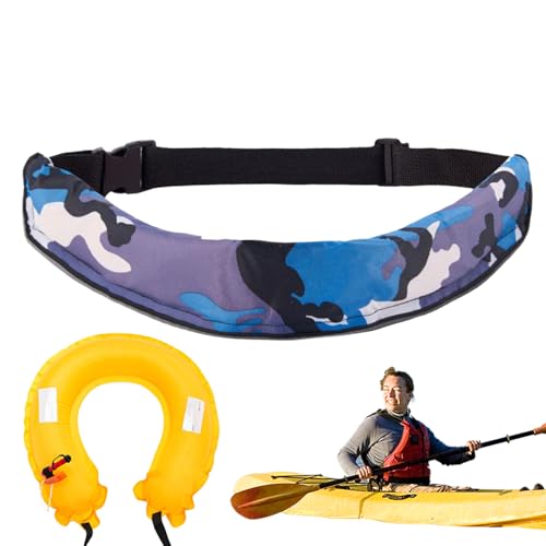 Ceinture de sauvetage gonflable sac de hanche réfléchissant homme femme pour kayak plein air