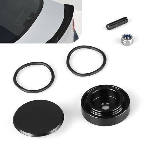 Opuweiy Rear Wiper Arm Cover, Universal Car Wiper Plug Cap for Rear Windshield, Waterproof Delete Grommet Kit for SUV, Truck and RV (Black)