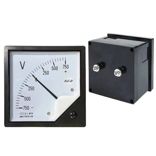 Voltmètre CC à pointeur 6C2 bidirectionnel ±75V à haute stabilité mécanique