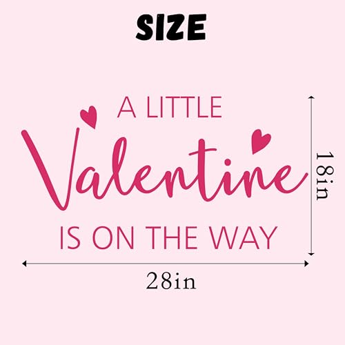 Vinilo decorativo ZAIBIANHAO A Little Valentine is On The Way miniatura 5