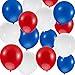 30Pcs Red White and Blue Balloons - MAQIHAN 4th of July Decorations Independence Day Patriotic Anniversary Globos Para Decoracion De Fiestas Balloons for Birthday Party Ballons Decoration 12 Inch