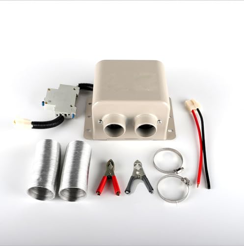 Baceyong 12V 400-600W Auto-Heizlüfter, Tragbare Luft-Schnellheizung Windschutzscheibenentfroster Demister, Auto-PTC-Keramik-Warmheizung Winter-Kit