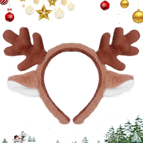 Grevosea 1 Stück Haarreif Rentier Halloween Stirnband Unisex...