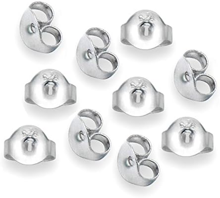 Yellow/White/Rose Gold & Sterling Silver Earring Screw Backs (1 Piece