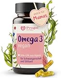 Omega 3 Schwangerschaft - 1000mg Algenöl pro Tag, 450mg DHA und EPA, 60 Omega 3 vegan Kapseln - von PregniVital®