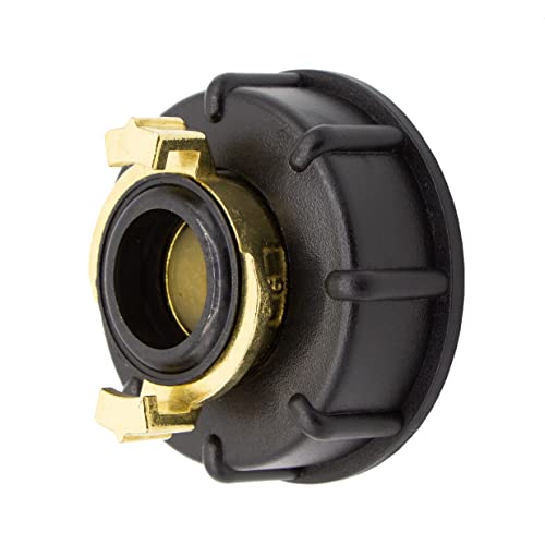 VARIOSAN IBC Quick Coupling 14580, 3/4 Inch, S60 x 6, Brass, Geka System, Multicoloured, 3/4" (Schnellkupplung)