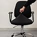 Melaluxe Computer Office Chair Covers, Protective & Stretchable Universal Chair Cover, Stretch Rotating Chair Slipcover (Black)