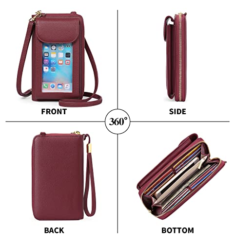 Falan Mule Small Cell Phone Crossbody Bag Purse For Women, Pu Leather Phone Wallet Purse #TOP1