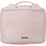 Diseño divertido y moderno Tuc Tuc Brioche - Neceser redondo de polipiel, color rosa