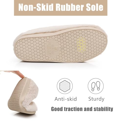 Image of Git-up Women Soft wide Slippers Memory Foam Closed Toed Diabetic Arthritis Edema House Slippers