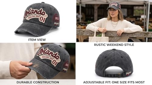 Image of Men's Cotton Baseball Cap, Adjustable Back Closure, Unisex, Casual Style, for Outdoor Lifestyle