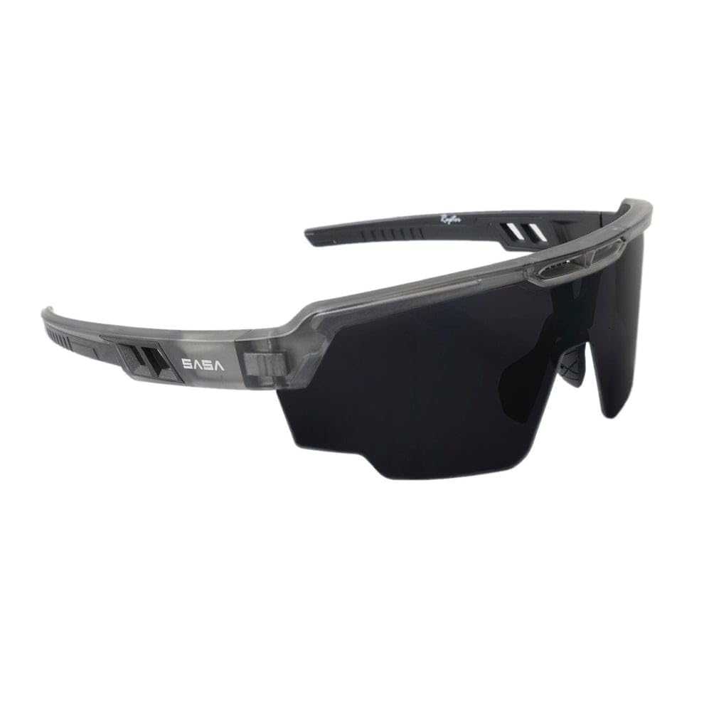SASA Raptor Translucant Grey Frame Smoke Black Revo Lens Sports Sunglasses 1