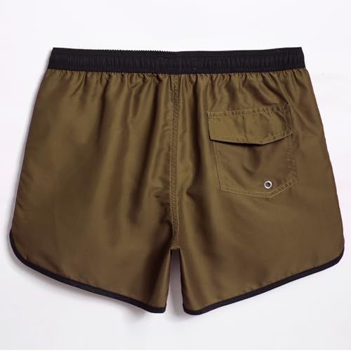 Image of maamgic Mens Boys Short 80s 90s Vintage Swim Trunks with Mesh Lining Quick Dry Swim Suits Board Shorts