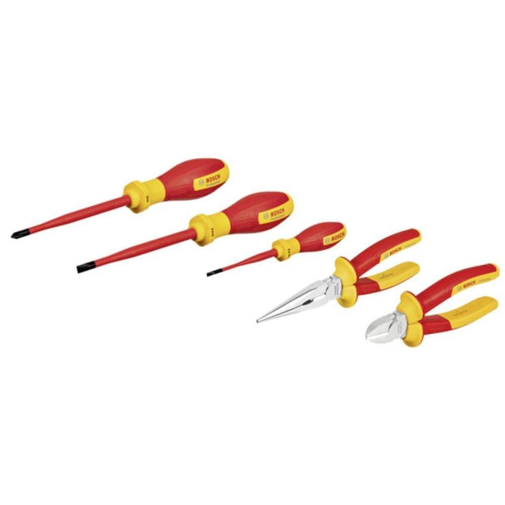 Bosch Professional Set mixte d'outils à main VDE (5 pièces)