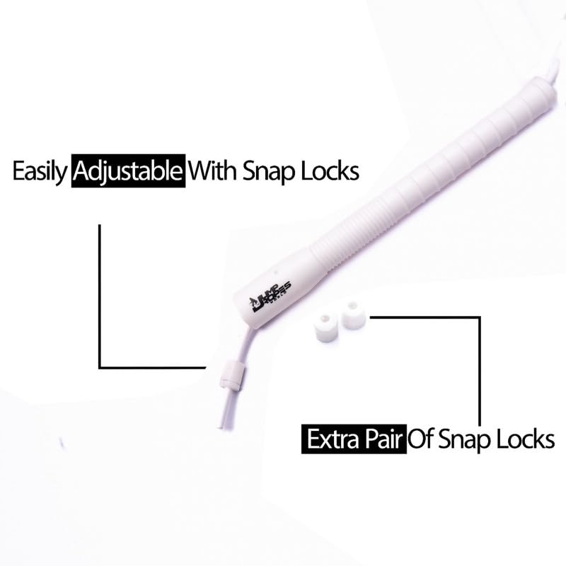 Image of World, Long Handle 4MM | Freestyle Adjustable PVC Skipping Rope for Men | Tangle-Free, Fast-Spinning Jump Rope for Beginners and Trick Training (White)