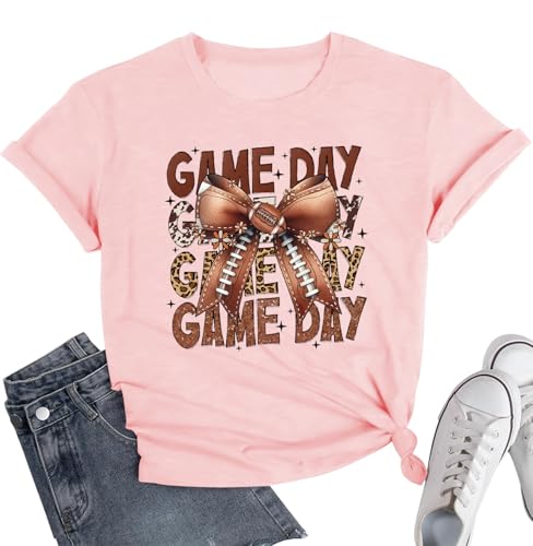 Football Shirts for Women:Football Coquette Bow...