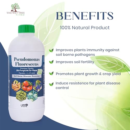 Image of Pseudomonas fluorescens Liquid Bio fertilizer | Plant Growth Promoter & Disease Suppressor | Organic Solution for Soil Health & Root Development (100ML)