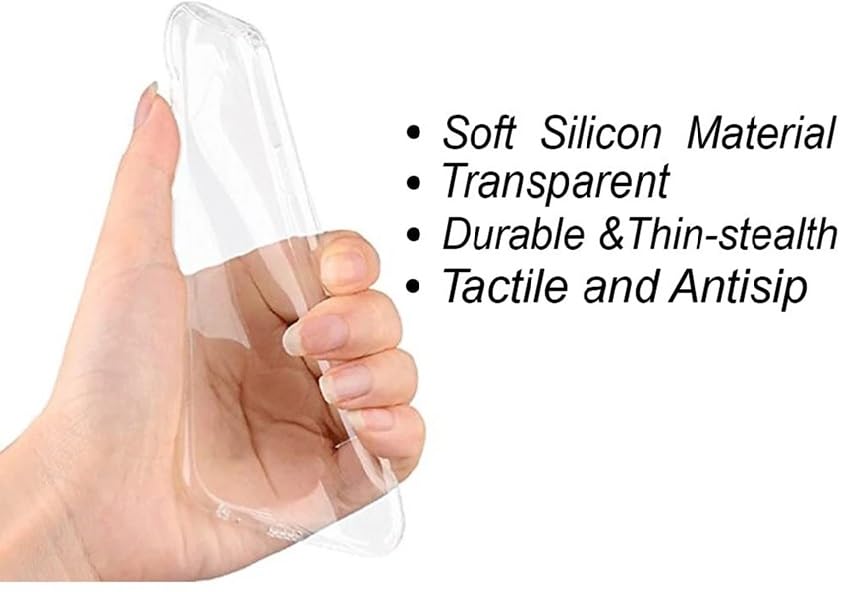 Image of REALCASE Silicone Infinix 50S 5G Back Cover Case, Scratch Resistant Protective Crystal Clear Transparent Shock Proof Bumper Back Cover Case for Infinix 50S 5G