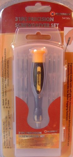 31 Piece Precision Screwdriver Set Kit Tools