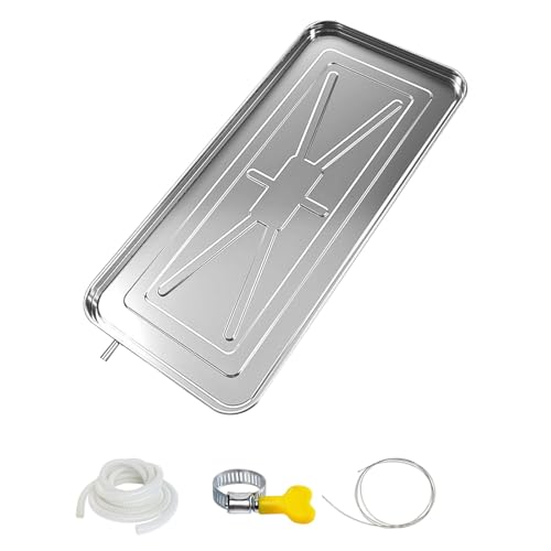 WAMJ AQDY Bandeja de Drenaje de Condensados, Bandeja de Goteo Portátil para Aire Acondicionado con Manguera de Drenaje de 2 M, para Aires Acondicionados Split de Unidades(93x44x3cm(36.6x17.3x1.2in))