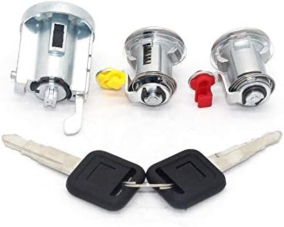 3pcs Complete Set Ignition Cylinder Door Lock Key Set/Fit for Isuzu NPR NQR NKR ELF 1994-07 with Same Keys