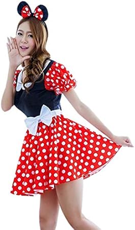 Amazon 通販のトココ キッズ ハロウィン 衣装 コスチューム 大人用 ミニーマウス 風 コスプレ衣装 ワンピース C852 O キッズコスチューム おもちゃ Amazon 通販のトココ キッズ ハロウィン 衣装 コスチューム 大人用 ミニーマウス 風 コスプレ衣装 ワンピース C852 O キッズコスチューム おもちゃ