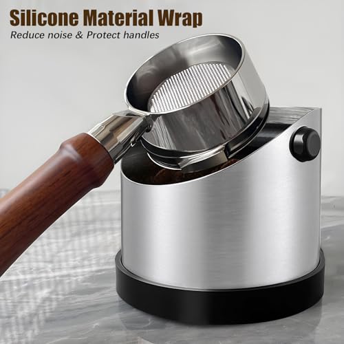 Dhnvcud Stainless Steel Coffee Knock Box with Brush, Non-Slip Base & Removable Bar - Essential Espresso Accessory for Baristas - Image 3