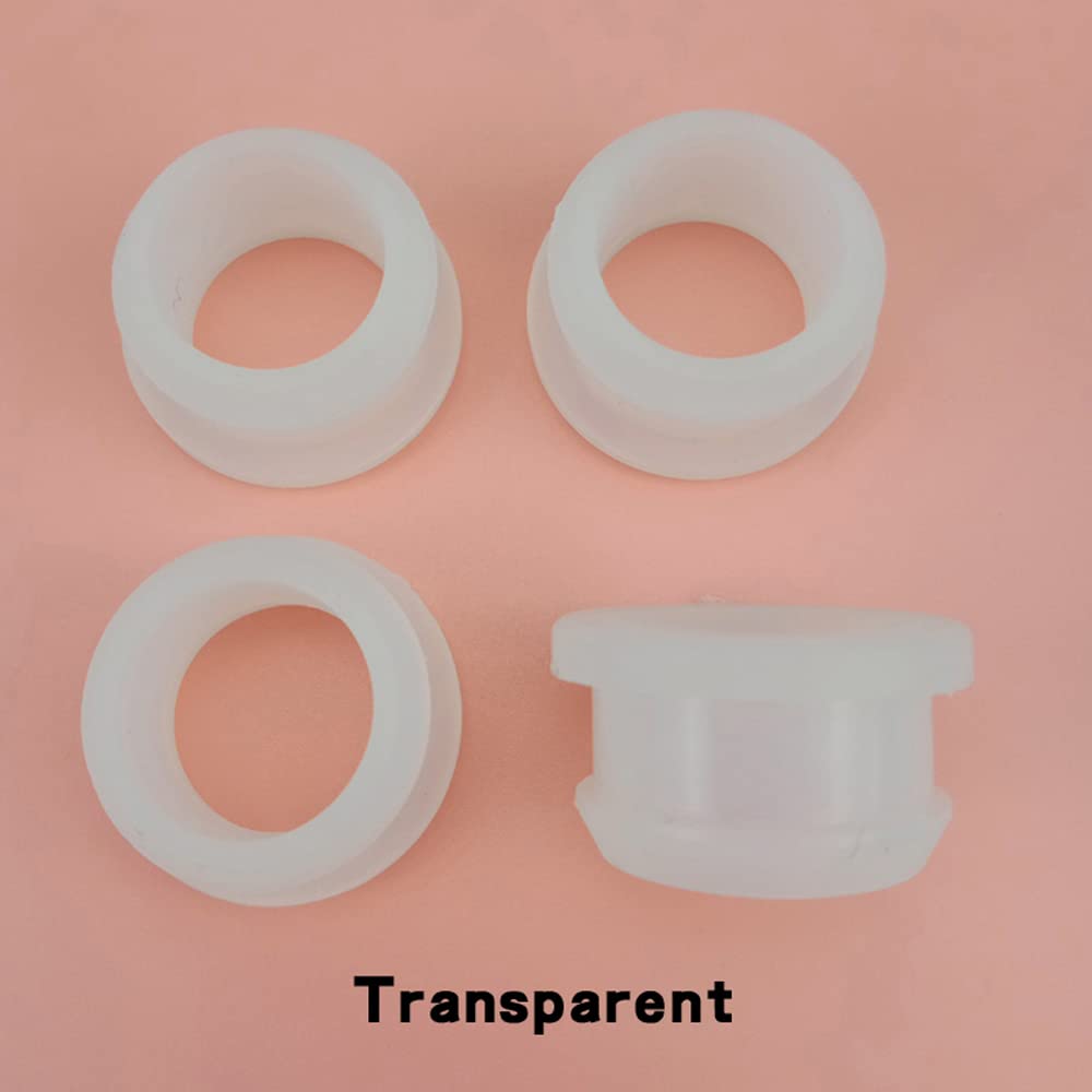 tapón de Goma, 10 Tapones de Silicona Transparentes a presión for Agujeros de 2 a 30 mm, for Cables Wiprotect(A26Mm(Hole21Mm))