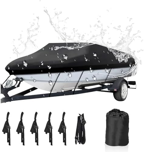 17' 18' 19' V-Hull Fish - Ski Trailerable Boat Cover B6736G1 - Foto 13