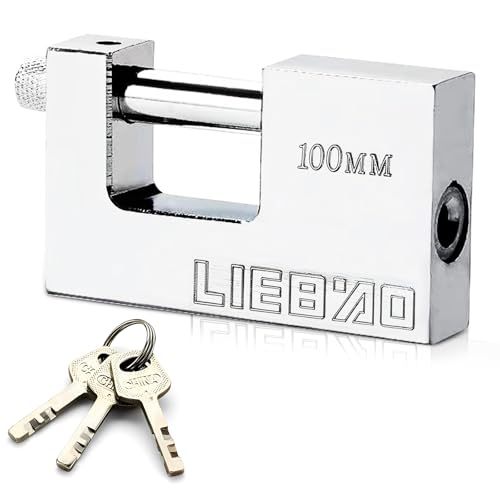 Vorhängeschloss Wetterfest, Containerschloss Groß mit 3 Schlüssel Hochbelastbar Sicherheitsschloss Gleichschließend Anti Bohrer Hängeschloss 12mm Dick für Container Schuppen Garagen