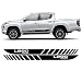 Zubehör DIY Vinylfolie 2 STÜCKE Lange Seitenstreifen Auto Aufkleber Aufkleber, Für Mitsubishi L200 Triton Offroad Auto Auto Tuning Pickup