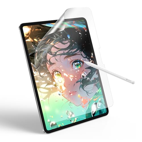 NIMASO ペーパーライクフィルム iPad Air 11 M3 第7世代 2025用/ipad air 11インチ M2 第6世代 2024用 アンチグレア 反射低減 位置決めガイド付き 指紋防止 保護フイルム 紙のような描き心地 iPad エアー7/エアー6対応 DTB25H1925