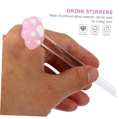 Tige de mélange de cocktail et agitateur de vin en verre réutilisable pour boisson chaude froide - 3