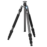 Sirui W-1204 4-Section Waterproof Carbon Fiber Tripod, 33.1lbs Capacity, 65